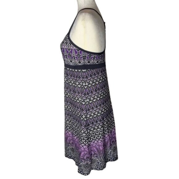 Athleta Bombay Shorebreak Racerback Swim Dress Purple/Gray Size Medium - Picture 2 of 8
